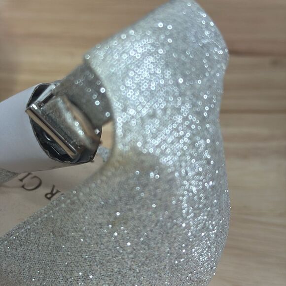 Charter Club Gippi Silver Sparkle Wedge Sandals size 6.5M - Picture 12 of 13